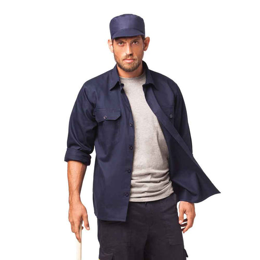 חולצת עבודה פוליאסטר כותנה ש.א ( 30)