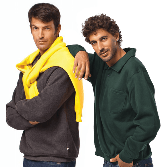 סווטשירט עם צווארון וכיס (5-25) - האחים כהן - ביגוד לעבודה