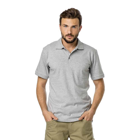 BIG טריקו צווארון עם כיס שרוול קצר