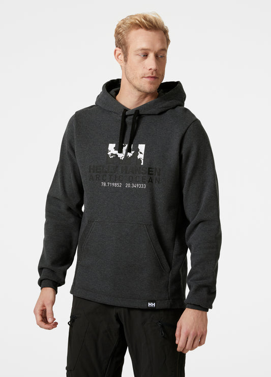 סווטשירט לוגו HH® מכותנה אורגנית | Men’s HH® Logo Hoodie - האחים כהן - ביגוד לעבודה