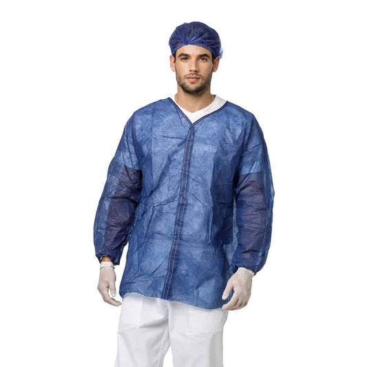 מקטורן שרוול ארוך חד-פעמי – 100 יח' במארז - האחים כהן - ביגוד לעבודה