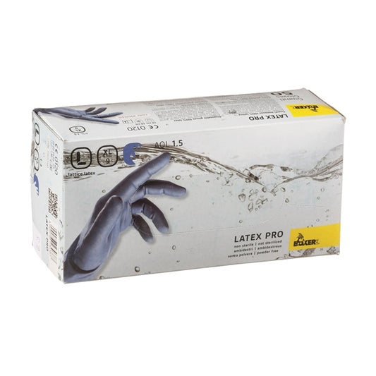 כפפות לטקס פרו חד-פעמי ללא טלק 50 יח' בקופסא - האחים כהן - ביגוד לעבודה