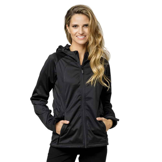 מעיל סופטשל נשים עם כובע - האחים כהן - ביגוד לעבודה