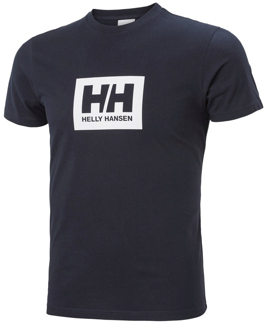 חולצת “לוגו תיבה” מכותנה אורגנית | Men’s HH Box T-Shirt - האחים כהן - ביגוד לעבודה
