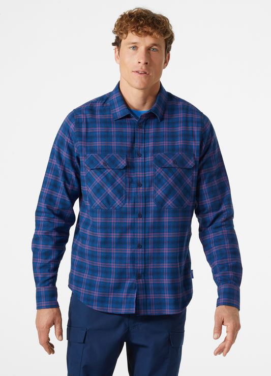 חולצה מכופתרת לוקה מפלאנל אורגני | Men’s Lokka Organic Flannel Shirt - האחים כהן - ביגוד לעבודה