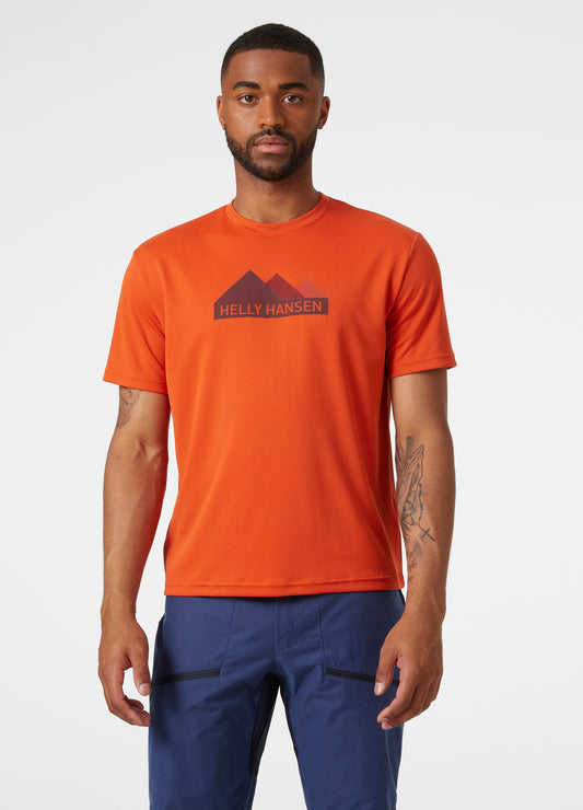 חולצת טי HH טכנית וגרפית לגברים | Men’s HH Tech Graphic T-Shirt - האחים כהן - ביגוד לעבודה