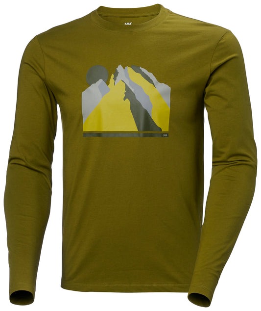 חולצה גרפית לגברים כותנה אורגנית ש.ארוך | Men’s F2F Organic Cotton LS T-Shirt