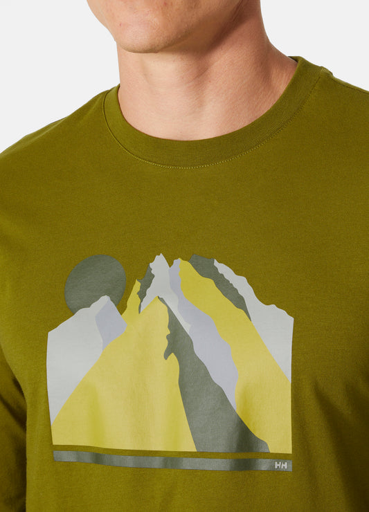 חולצה גרפית לגברים כותנה אורגנית ש.ארוך | Men’s F2F Organic Cotton LS T-Shirt - האחים כהן - ביגוד לעבודה