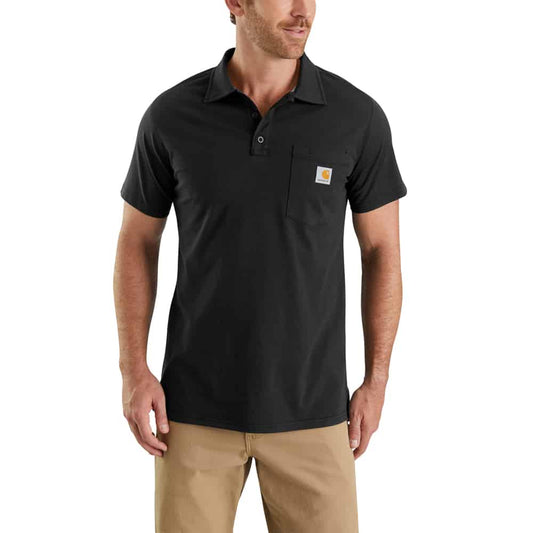 FORCE POCKET POLO BLACK S 103569.001