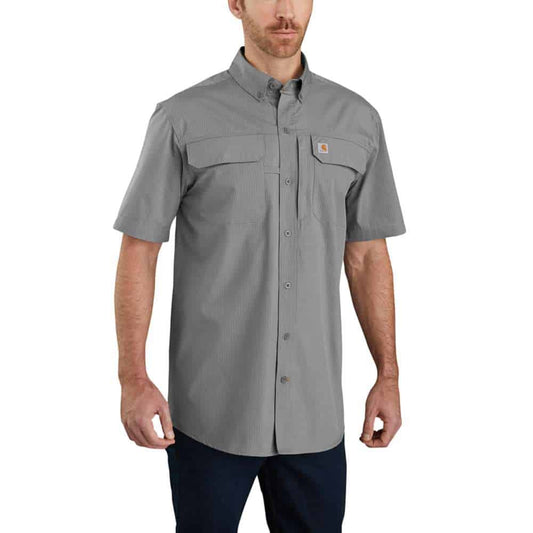 FORCE WOVEN SHIRT S/S ASPHALT S 104258.APH - האחים כהן - ביגוד לעבודה