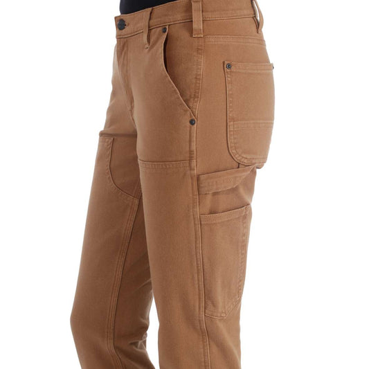 104296 | חצי סרבל סטרץ’ כפול חזית מבד טוויל צבע קארהארט® בראון - האחים כהן - ביגוד לעבודה
