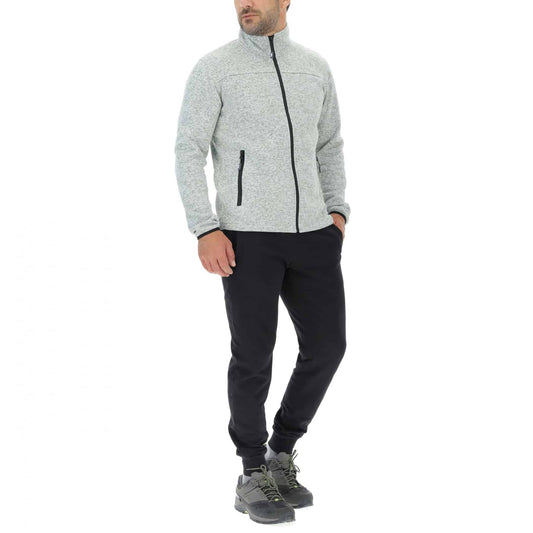 O102226J MAN TRICOT FLEECE JACKET - L.Grey