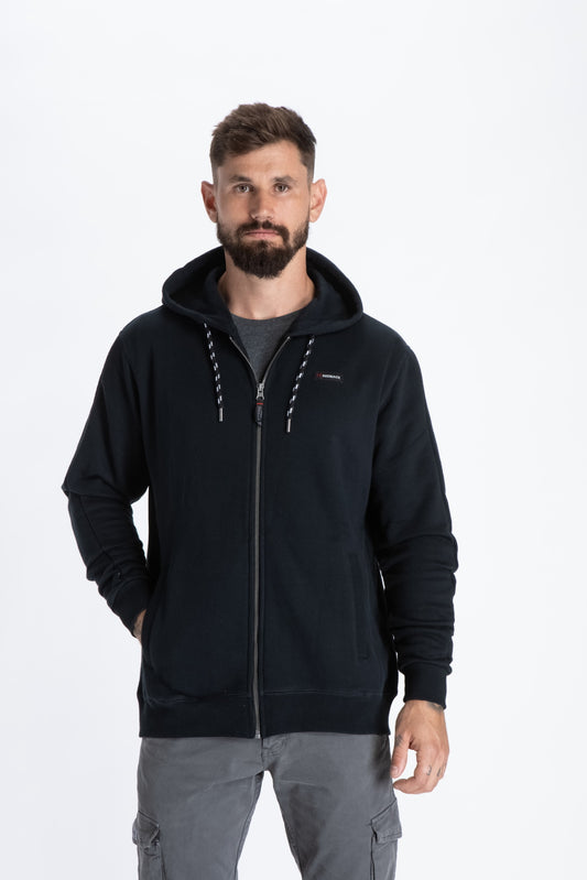 GIBSON COTTON HOODIE שחור