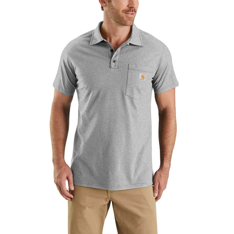 FORCE POCKET POLO H.GREY S 103569.034