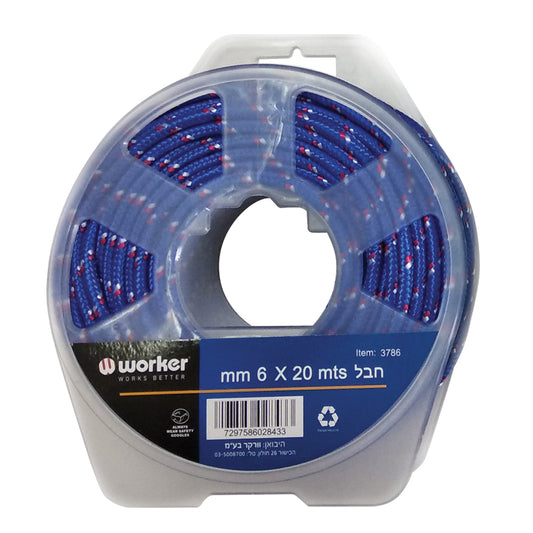 חבל 6mm X 20 mts
