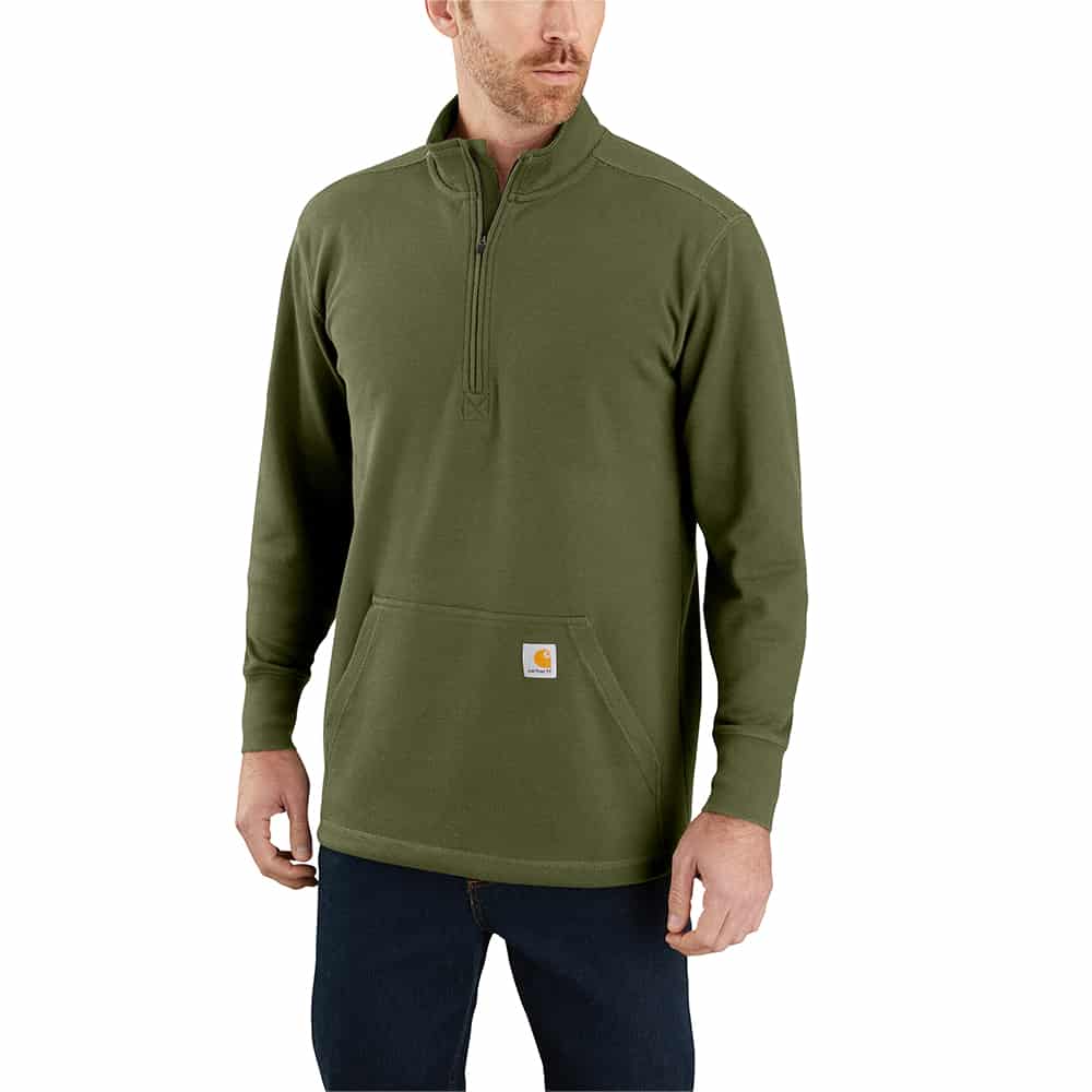 HALF ZIP THERMAL L/S T-SHIRT BASIL