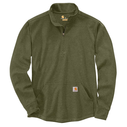 HALF ZIP THERMAL L/S T-SHIRT BASIL