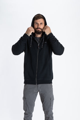 GIBSON COTTON HOODIE שחור