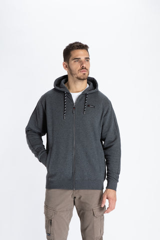 GIBSON COTTON HOODIE אפור