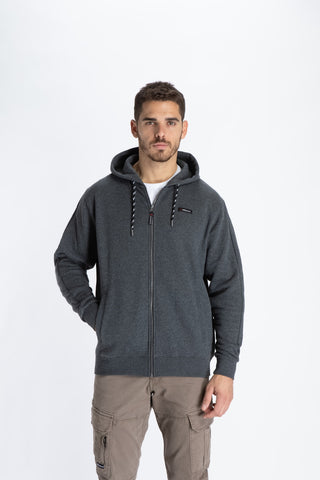 GIBSON COTTON HOODIE אפור