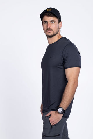 KIRRA-  melange black t-shirt