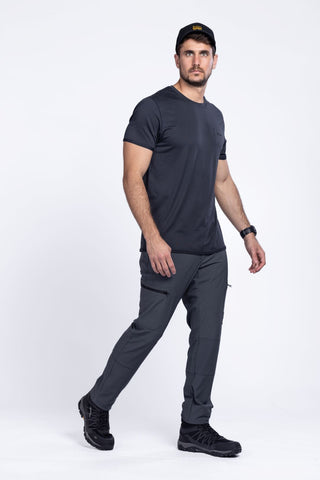 KIRRA-  melange black t-shirt